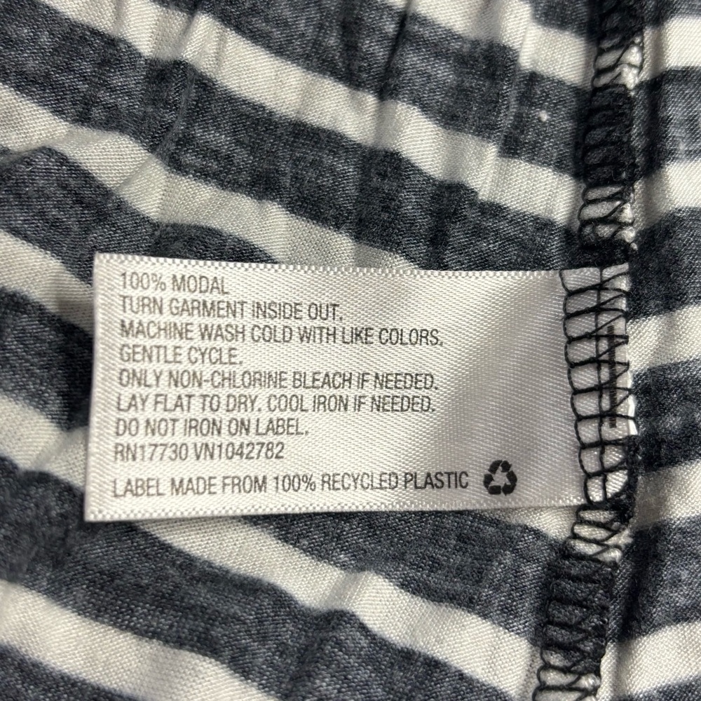 Ava & Viv Pajama Dress Black & White Stripes Size 2X - Picture 6 of 7